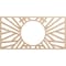 Ekena Millwork Hoover Wood Fretwork Pierced Ceiling Medallion, Alder, 18"W x 9"H x 6 5/8"ID x 3/8"T CMWP18X09X0375HOAL - alternate 1